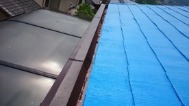 軒天井と波風板の塗装10