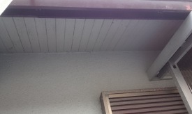 軒天井と波風板の塗装13